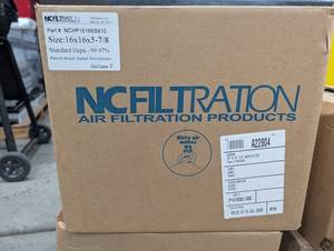 Ncfiltration NCHP16166S910 HEPA Air Filters 16 X 16 X 5-78 Case of 2