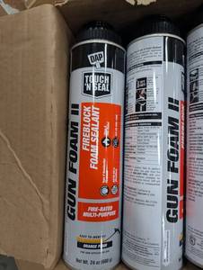 DAP Touch N Seal Gun Foam Fireblock Foam Sealant 24 Oz (Lot of 3)