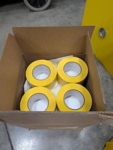 152609 133 Yellow Tape 72mm X 55m (Lot of 16)