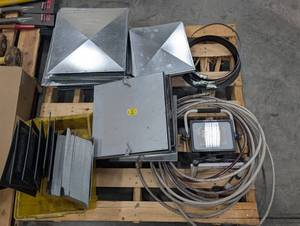 Mixed Lot HVAC Sheet Metal Vent Caps, Registers & Flex Duct