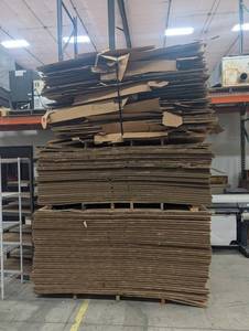 Corrugated Cardboard Gaylords on Pallets