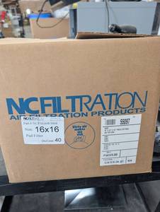 NC Filtration NCP1616W5004 16 X 16 X 12 in Prefilter Pads (40 Per Case)