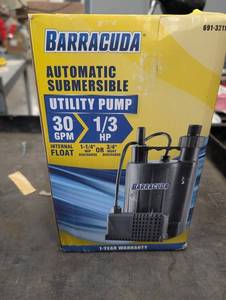 Barracuda Automatic Submersible Utility Pump 30 GPM 13 HP