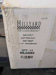 Hillyard HIL24085 #24 4-Ply Cotton Cut Wet Mop (Lot of 12)
