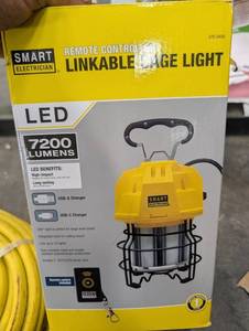 Smart Electrician 370-5459 LED Cage Light 7200 Lumens Remote Controlled