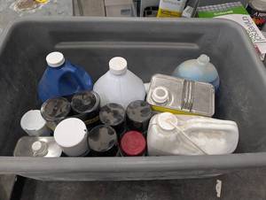 Mixed Lot of Cleaning and Paint Supplies