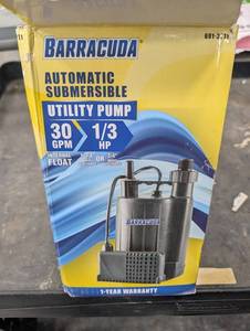 Barracuda 691-3211 Automatic Submersible Utility Pump 30 GPM 13 HP