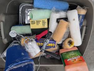 Mixed Lot Paint Roller Covers, Frames & Trays