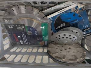 Mixed Lot 7 Inch Diamond Cup Wheels & Cut-Off Blades