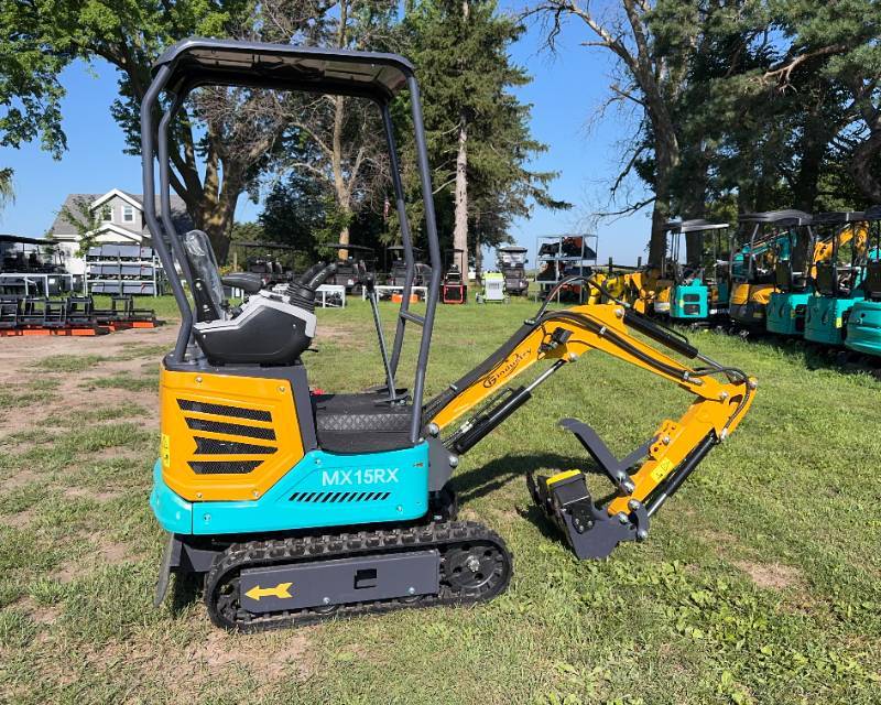 2026 CFG Mini Excavator (MX15RX) - YellowTeal  