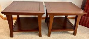 Pair of Wooden End Tables