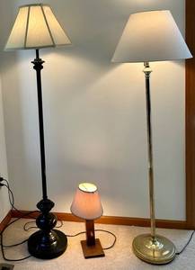 Floor Lamps & Table Lamp Set (3-Piece)