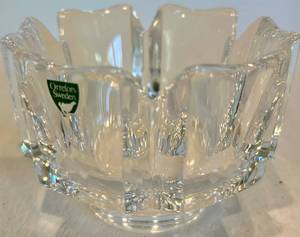 Orrefors Sweden Crystal Bowl