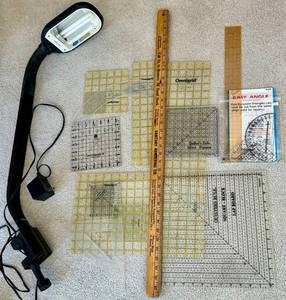 Omnigrid Quilting Rulers, Easy Angle & Task Light Mixed Lot