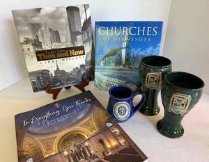 Minnesota Church Books & Ceramic Mugs Mixed Lot