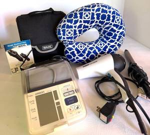 Omron Blood Pressure Monitor, Wahl Haircutting Kit & Conair Styling Tools Mixed Lot