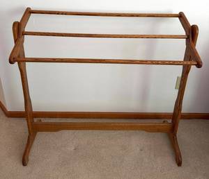 Wooden Quilt Rack 39 X 14 X 36 in