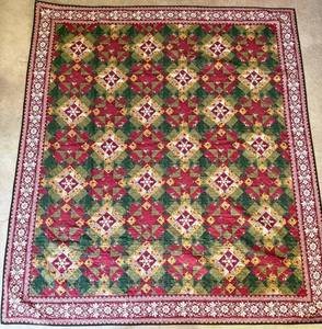 Modern Heirloom Patchwork Quilted Bedspread