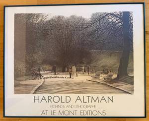 Harold Altman Etchings and Lithographs at Le Mont Editions Framed Art Print
