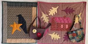 Handmade Sampler Quilt & Purse Mixed Lot