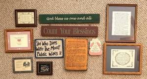 Religious Wall Decor Signs Mixed Lot of 11
