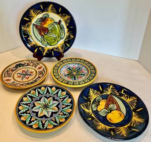 Deruta Hand Painted Ceramic Plates (Lot of 5)