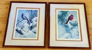 Fernandez Signed Winter Branches Signed Lithograph Prints (Lot of 2)
