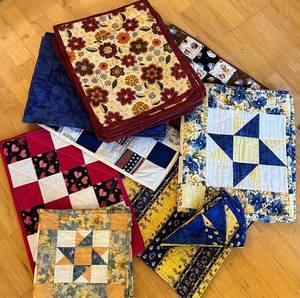 Handmade Quilted Placemat Assortment