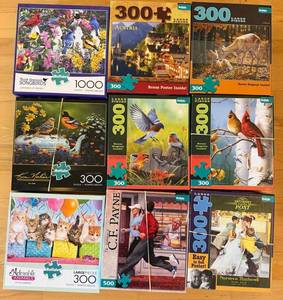 Buffalo Jigsaw Puzzle Mixed Lot of 9