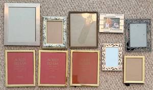 Mixed Metal Photo Frames (Lot of 10)