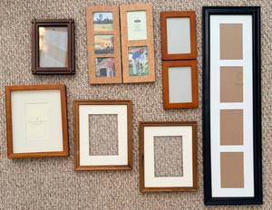 Wood Picture Frames Mixed Lot (Lot of 7)
