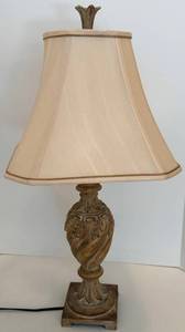 Ornate Table Lamp With Shade