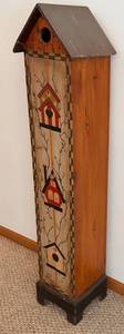 Decorative Wooden Birdhouse Cabinet