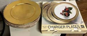 Gold Charger Plates (Lot of 12)