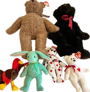 Ty Beanie Babies Plush Animal Mixed Lot (Lot of 5)