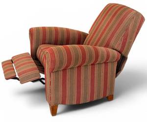 Ethan Allen Recliner Chair With Armrest & Headrest Covers #2