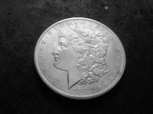1884 O Morgan Silver Dollar