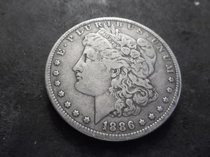 1886 O Morgan Silver Dollar