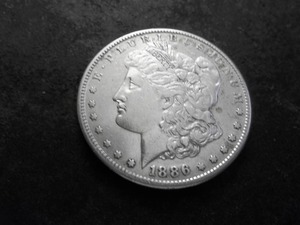 1886 S Morgan Silver Dollar