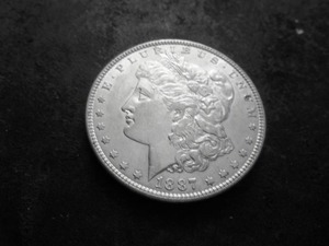 1887 Morgan Silver Dollar