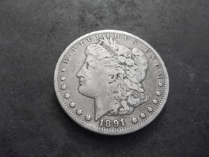 1891 CC Morgan Silver Dollar