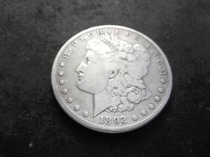 1892 S Morgan Silver Dollar