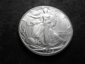 1945 D Walking LIberty Half Dollar