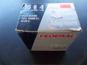 2-Boxes Of 25 Federal 16 GA  4 Shot Shotgun Shells