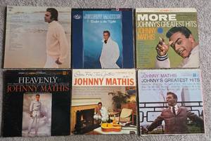 6-Vintage Vinyl Record Albums (Johnny Mathis)