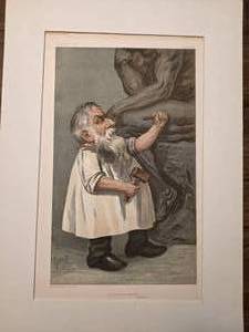 Vanity Fair Lithograph MEN OF THE DAY Auguste Rodin