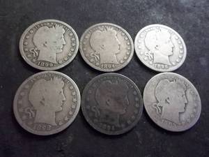 1894, 1894 O, 1899, 1898 O, 1898 & 1903 Barber Quarters