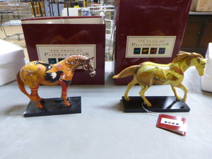 2 Westland The Trail of Painted Ponies Statues