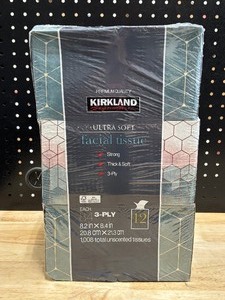Kirkland Ultra Soft Facial Tissue 12 Cube Boxes