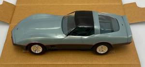 AMT Ertl Promo Car 1982 Chevrolet Corvette (Silver BlueDark Blue) New Old Stock
